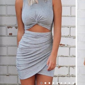 Hollow out Twisted BodyCon‎ Dress